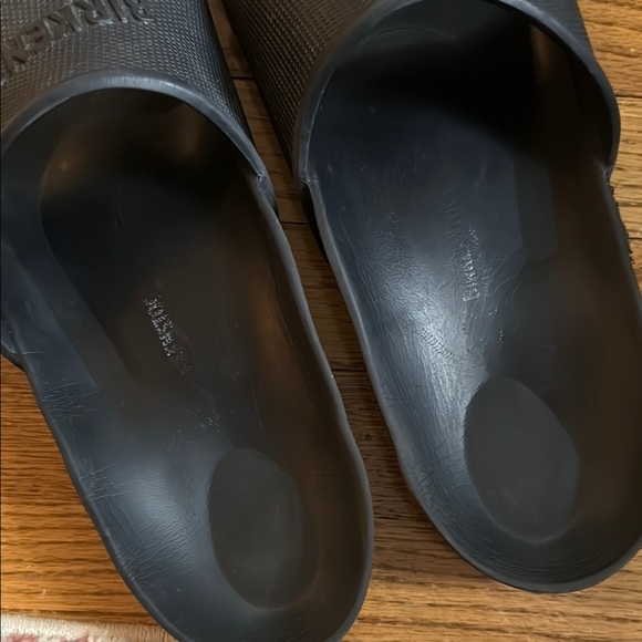 Black Birkenstock Slide Sandals - Picture 6 of 8